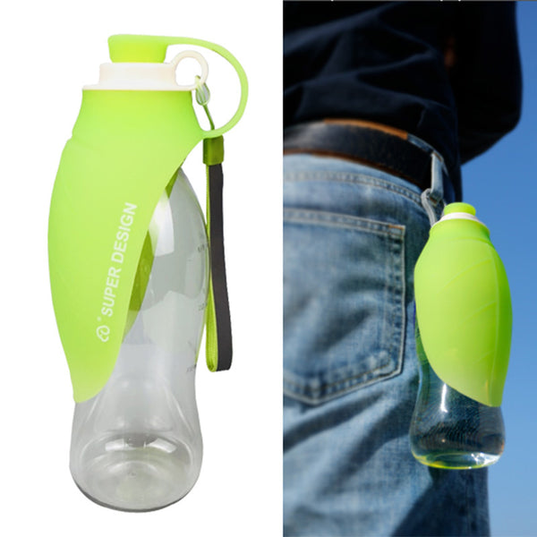 Pet dog accompanying cups out supplies outdoor feeding water drinker portable leaves kettle leaves water bottle